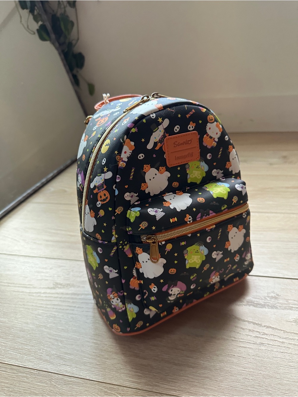 Loungefly Black Halloween Sanrio Character Mini Backpack Hottopic